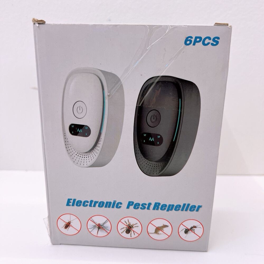 Electronic Plug In Pest Repeller 6 Pack Deter Mouse/Mice/Rat/Insect Repellent